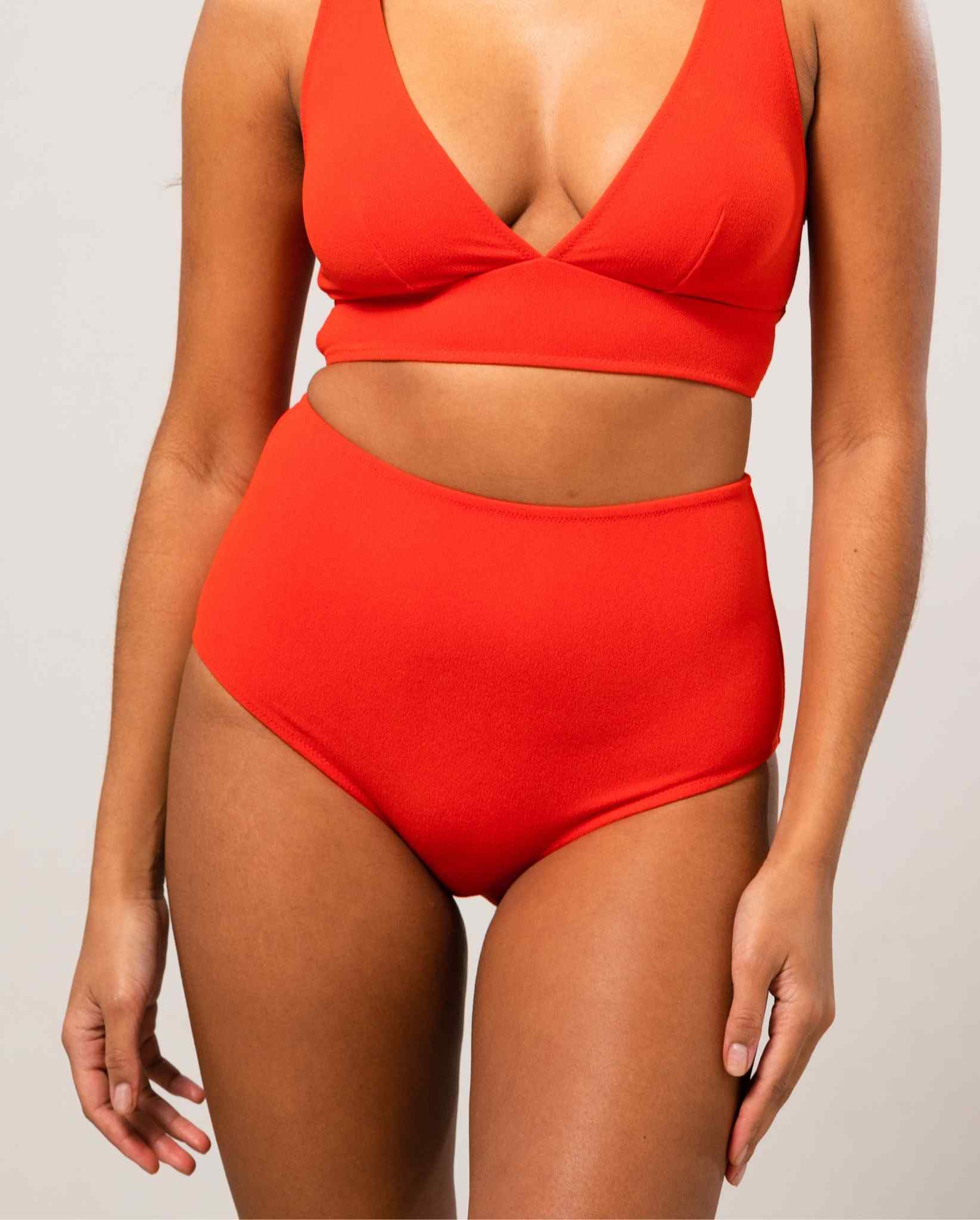 Highwaist Bikini Briefs Papaya - Image 6