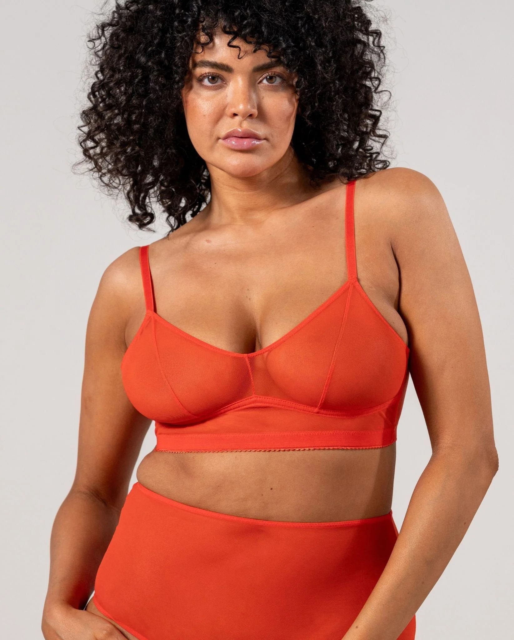 Mesh Balconette Fiery Red - Image 13