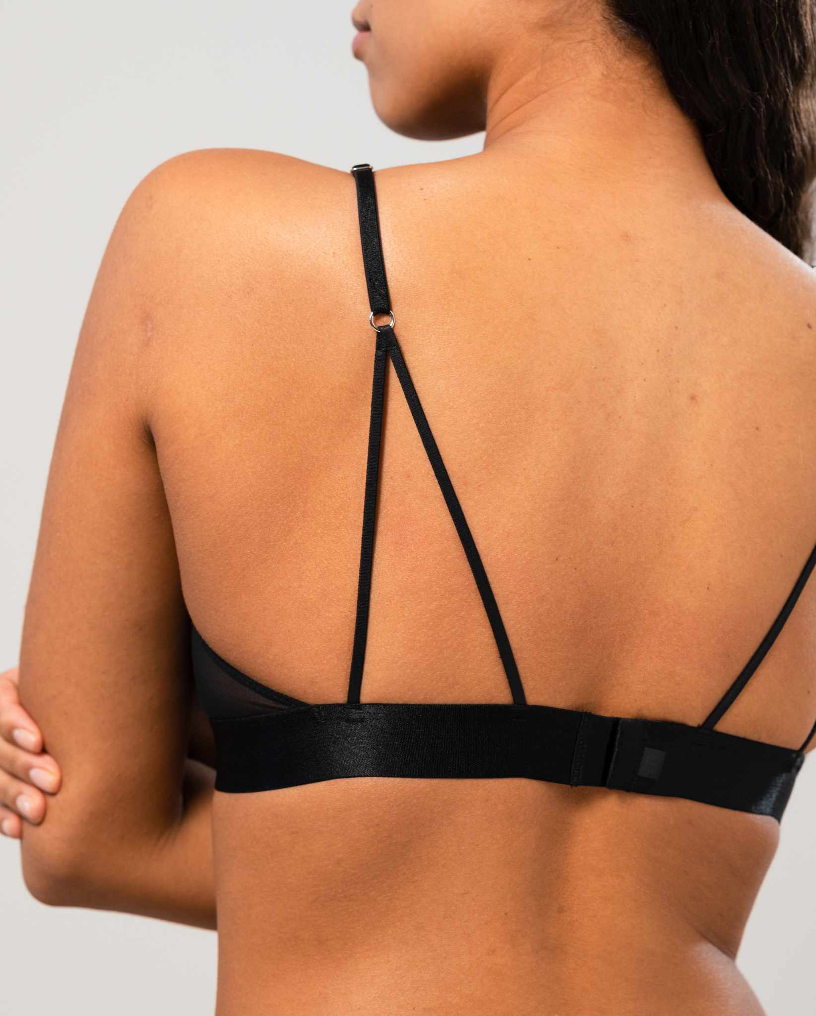 Mesh Triangle Bralette Black - Image 4