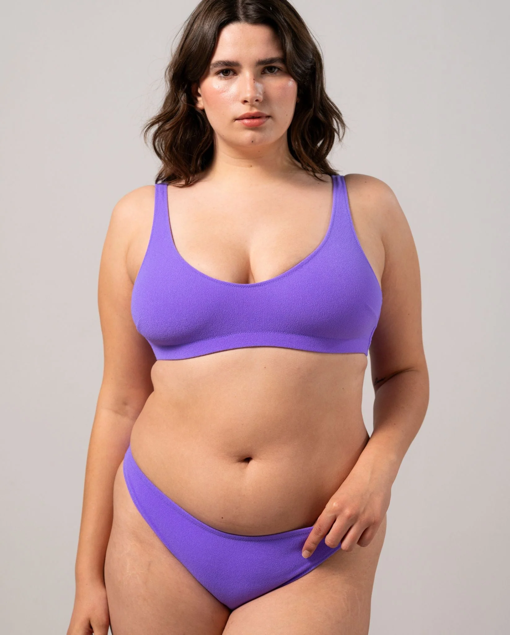 Scoop Bikini Top Electric Lilac - Image 3